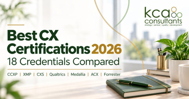 Best Customer Experience certifications in 2026 compared by KCA Consultants