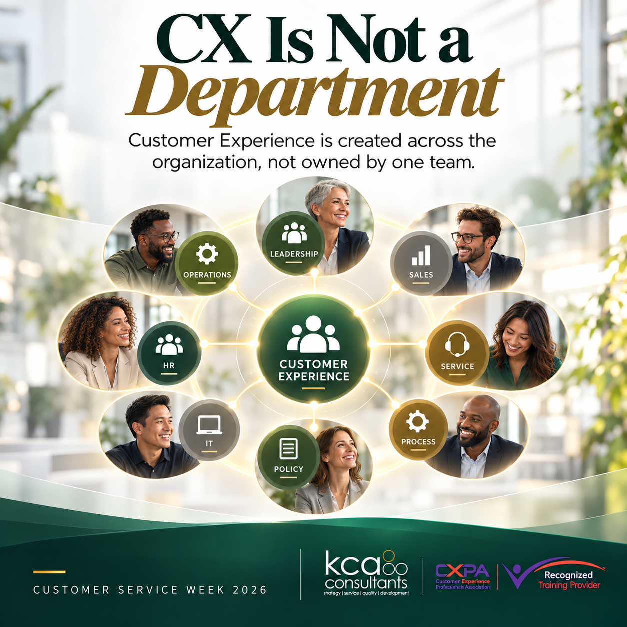 Customer Experience as an organization-wide responsibility rather than a single department